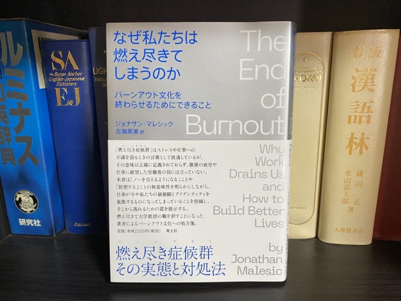 ジョナサン・マレシック『なぜ私たちは燃え尽きてしまうのか』表紙